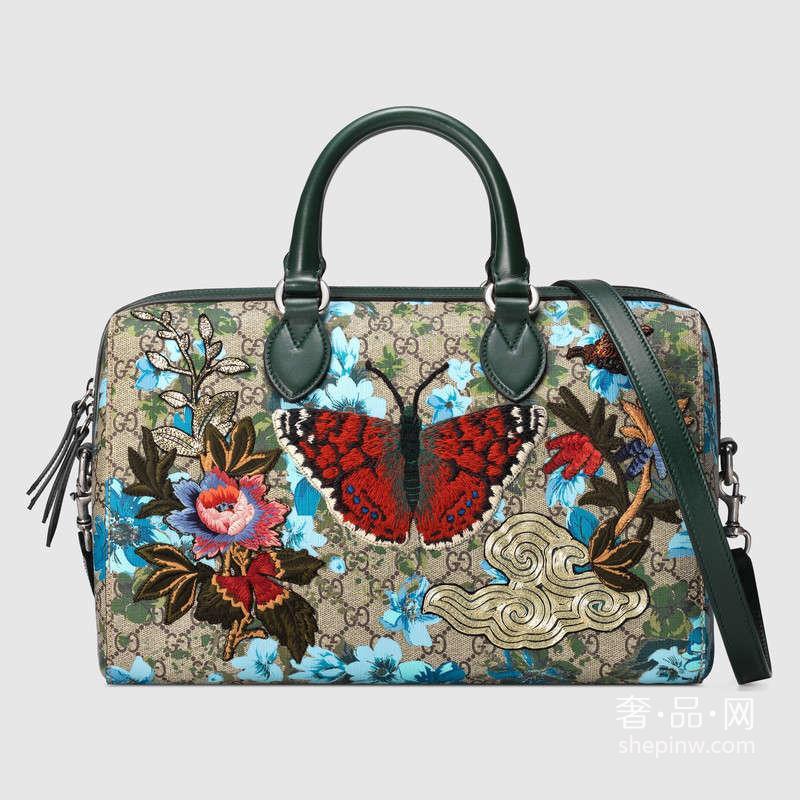 Gucci GG手提包409527 KYSEN 8937中号 蜜蜂凤凰祥云刺绣图