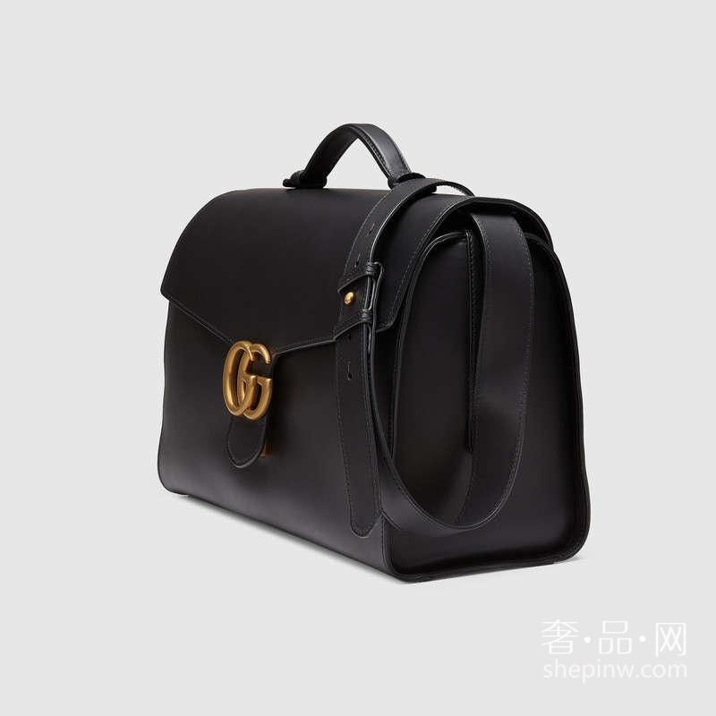 Gucci GG Marmont 男士真皮公文包414483 CVL0T 1000