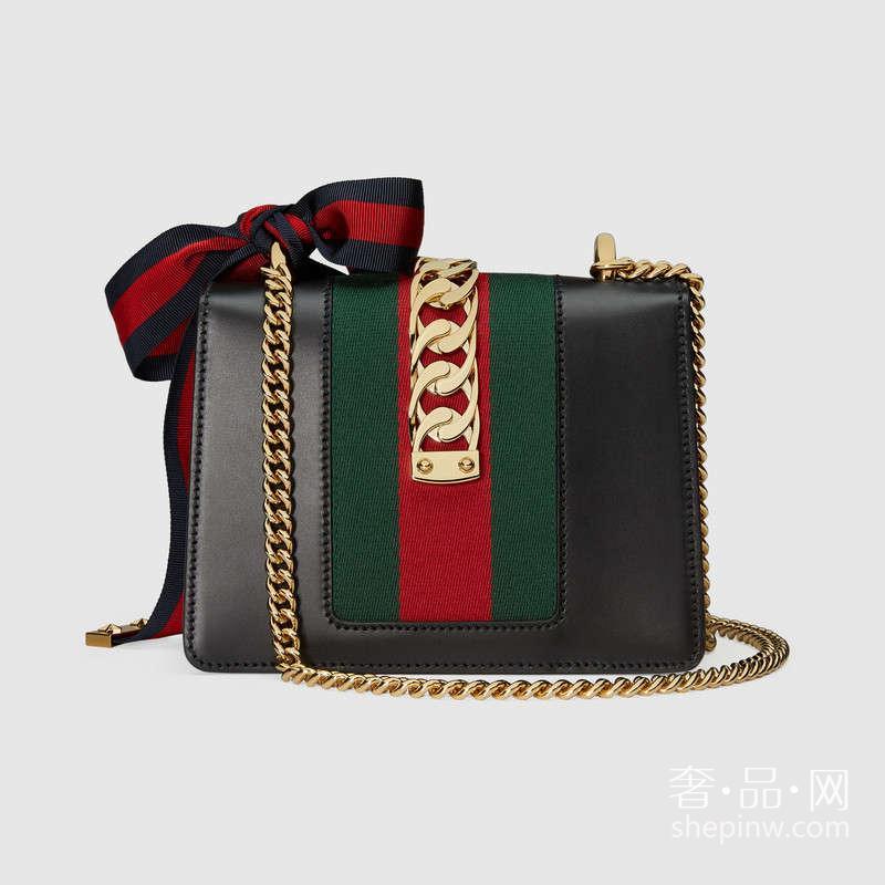 Gucci Sylvie 迷你链条手袋 431666 CVLEG 8638 Sylvie迷你女包