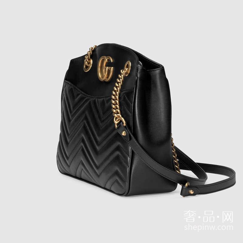 Gucci GG Marmont绗缝购物袋443501 DRW1T 1000 中号