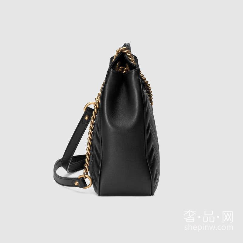 Gucci GG Marmont绗缝购物袋443501 DRW1T 1000 中号