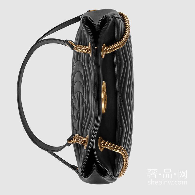 Gucci GG Marmont绗缝购物袋443501 DRW1T 1000 中号