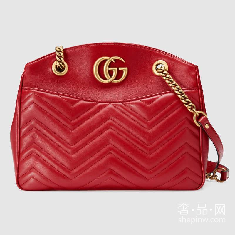 Gucci GG Marmont matelassé tote 款式443501 DRW1T 6433