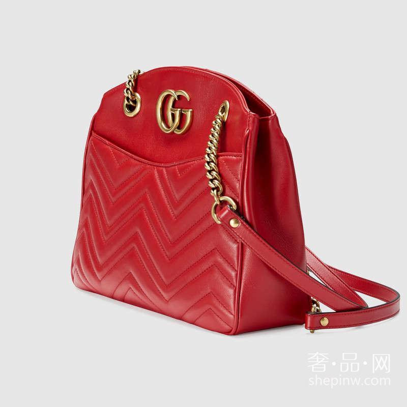 Gucci GG Marmont matelassé tote 款式443501 DRW1T 6433