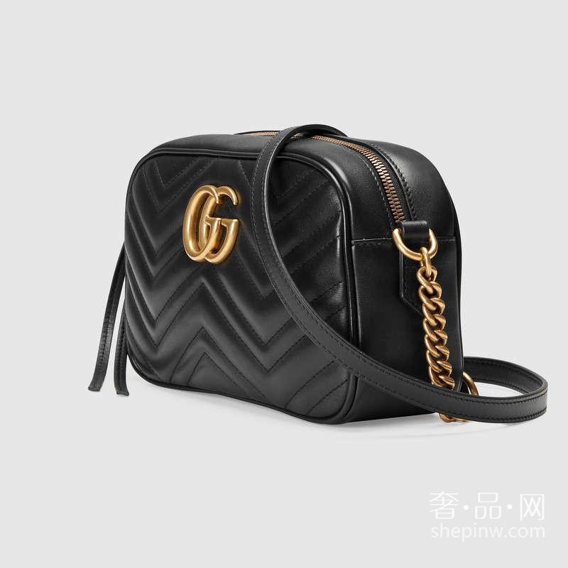 Gucci GG Marmont 绗缝肩背包447632 DRW1T 1000 中号