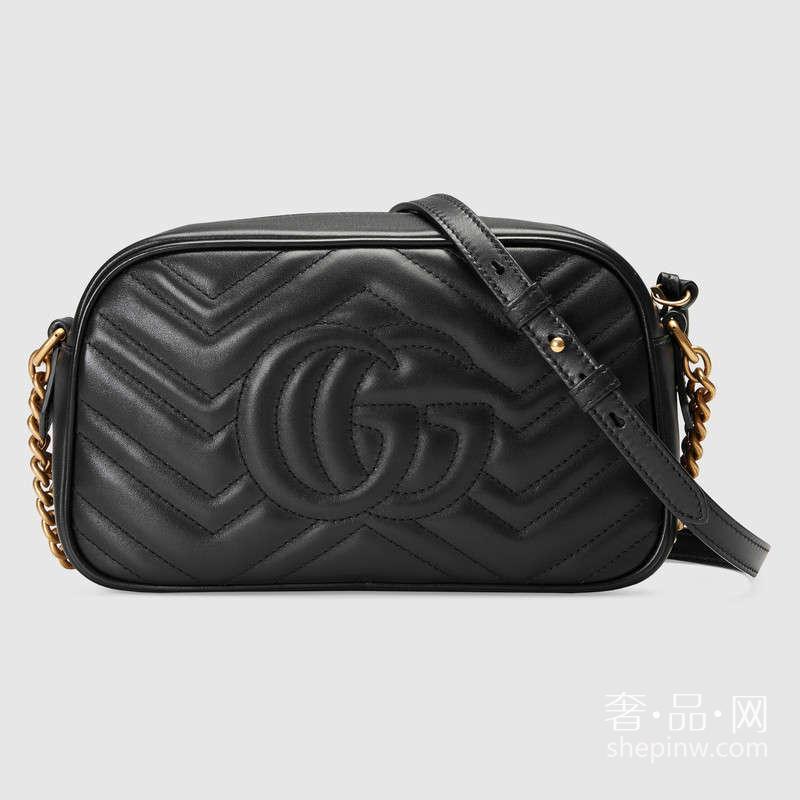 Gucci GG Marmont 绗缝肩背包447632 DRW1T 1000 中号