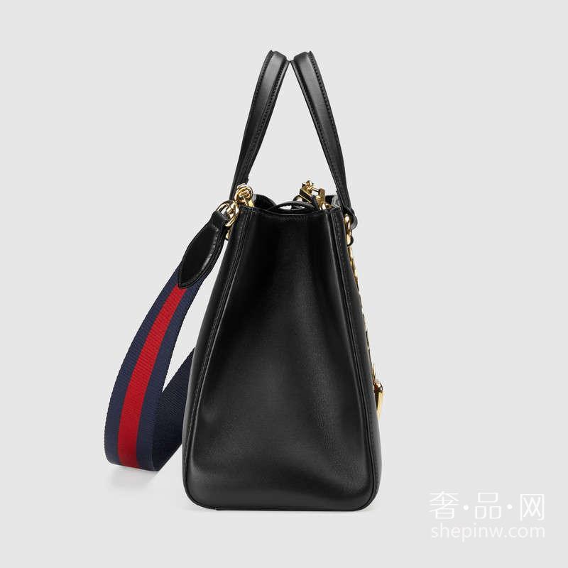 Gucci Sylvie 手提包 453790 DSVKG 8638 配尼龙织带提手