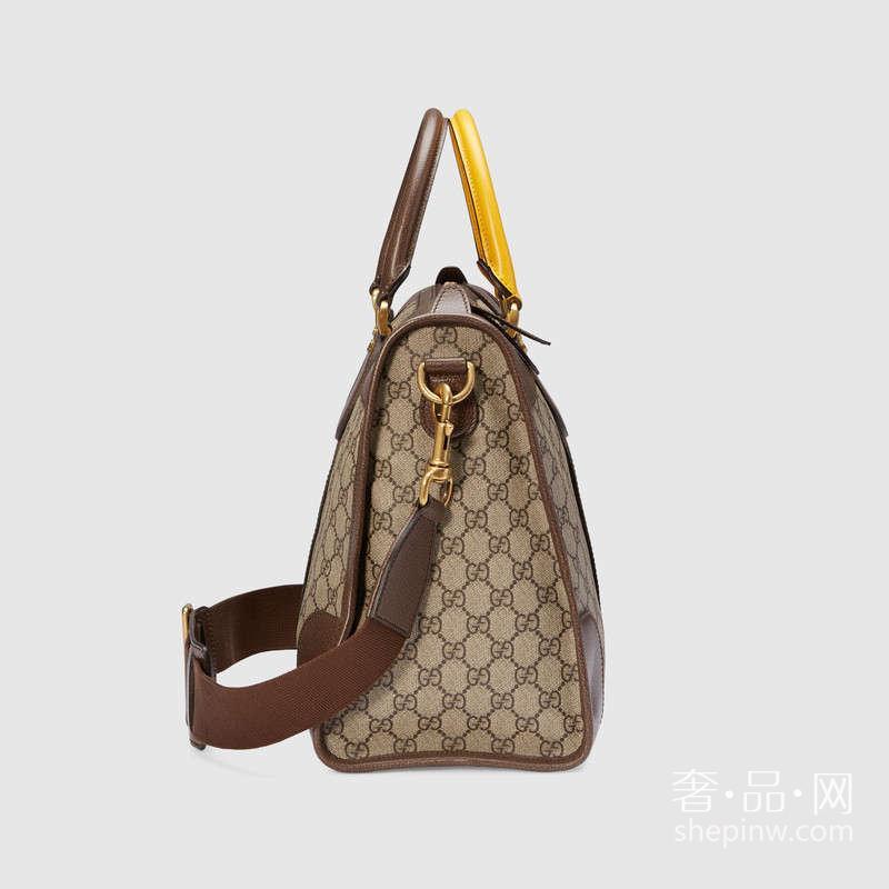 Gucci 2017春夏柔软GG高级人造革织带行李包459311 K5I9T 8855