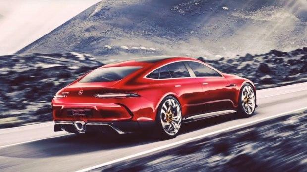动感溜背风大嘴式奔驰 AMG GT Concept官图 碳纤维材质 豪华十足