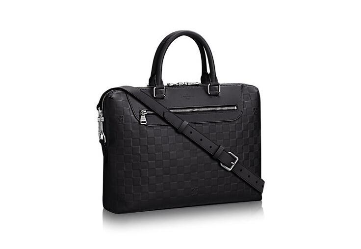 LV Porte-Documents Jour NM 公文包N48261压纹Damier Infini牛皮