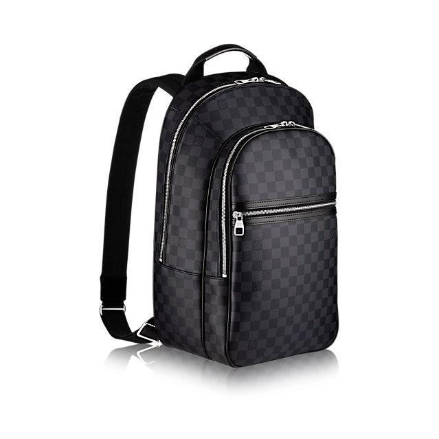 Louis Vuitton 旅行用品 Michael 双肩包 N58024 Damier Graphite 帆布