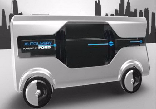 福特开始研发自动送货概念车 融合了无人驾驶和无人机功能