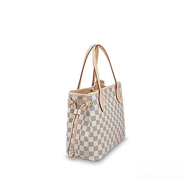 路易威登 Neverfull N41362 Damier Azur 帆布 小号手提包