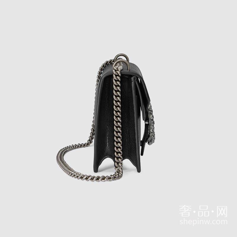 Gucci女包 水晶Dionysus 黑色真皮肩背包400249 CAOGN 8176