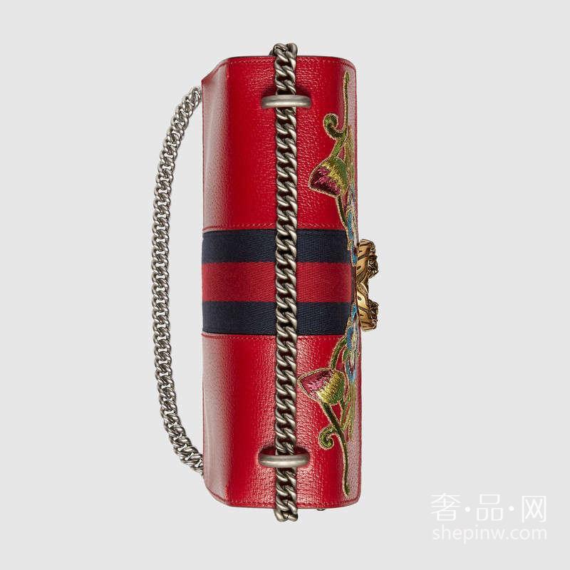 Gucci Dionysus花型图案贴花刺绣真皮肩背包 400249 CWIIX 8607