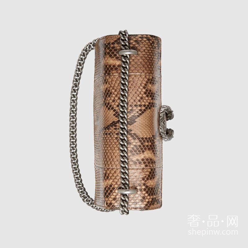 Gucci Dionysus 米色蟒蛇皮肩背包 400249 LMF0P 2755