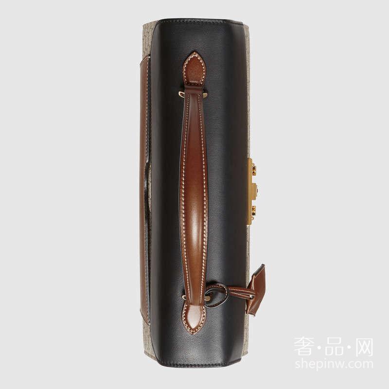 Gucci Padlock GG 高级人造革手提包 432674 KLQJG 9785中号