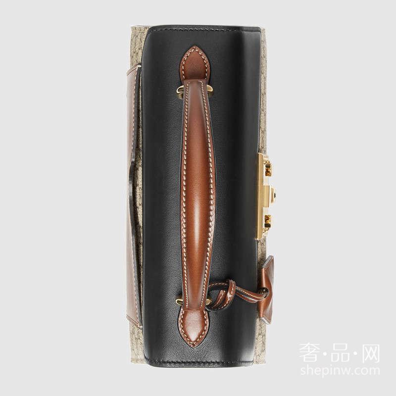 Gucci Padlock GG Supreme高级人造革手提包453188 KLQJG 9785