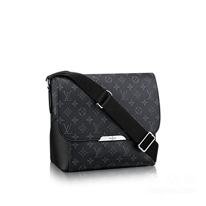 路易威登Louis Vuitton Explorer小号邮差包M40565 Eclipse Monogram帆布