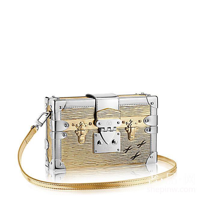 Louis Vuitton Petite Malle 手袋 M50017 Epi皮革金色黄铜 S 锁