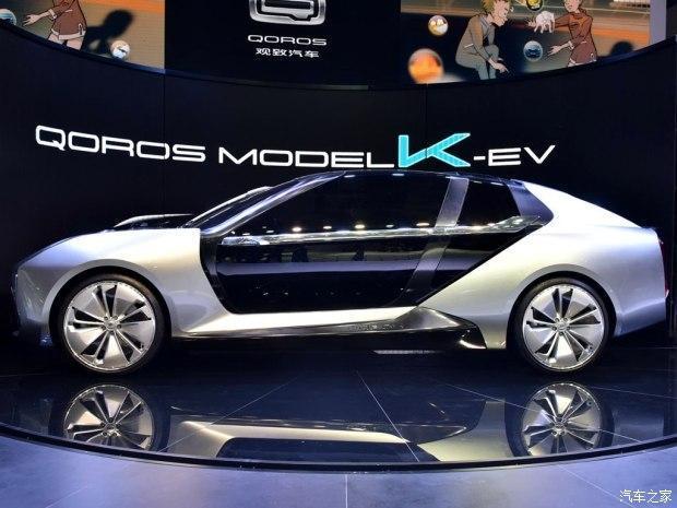 上海车展上观致汽车发布了其全新的概念车Model K-EV 0-100km/h加速3秒内