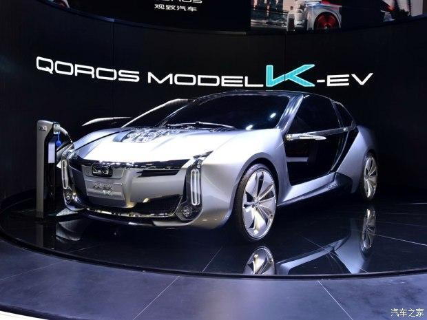 上海车展上观致汽车发布了其全新的概念车Model K-EV 0-100km/h加速3秒内