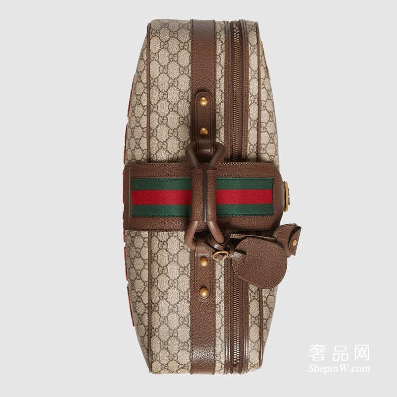 Gucci Courrier GG Supreme帆布行李箱424501 K9GKT 8967