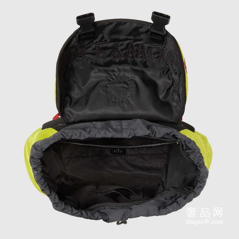 gucci古驰 刺绣网纱techpack双肩背包 429037 9AZ1X 4267