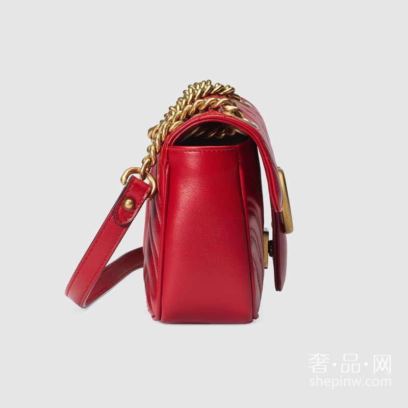 Gucci GG Marmont 绗缝迷你人形花纹手袋 446744 DTDID 6433