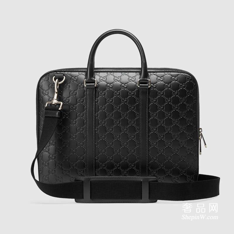 古驰Gucci Signature真皮男士公文包 451169 CWCBN 1000