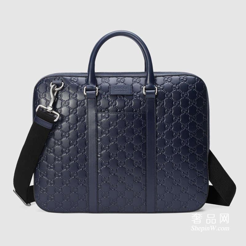 古驰Gucci Signature真皮公文包 451169 CWCBN 8490