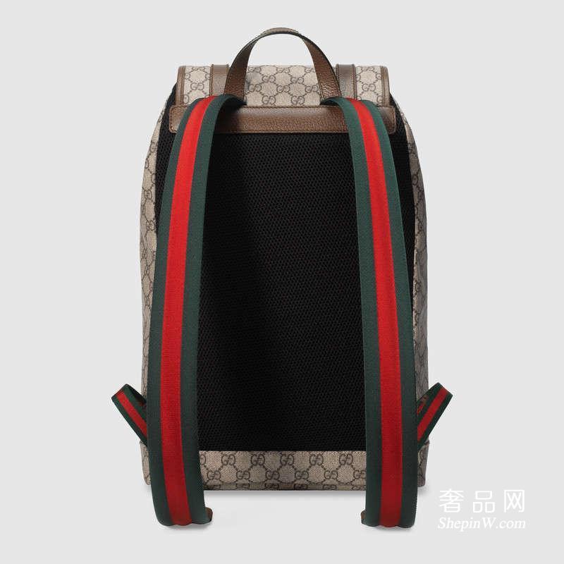 gucci男包柔软GG Supreme高级人造革背包 473869 K9RIT 8857