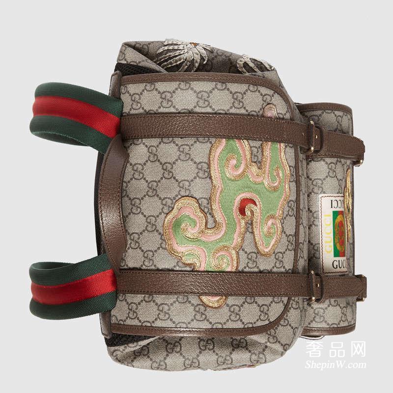 Gucci Courrier柔软GG Supreme帆布背包473869 K9RPT 8414