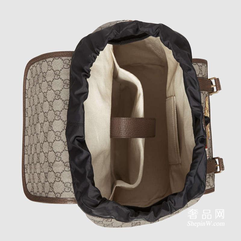 Gucci Courrier柔软GG Supreme帆布背包473869 K9RPT 8414