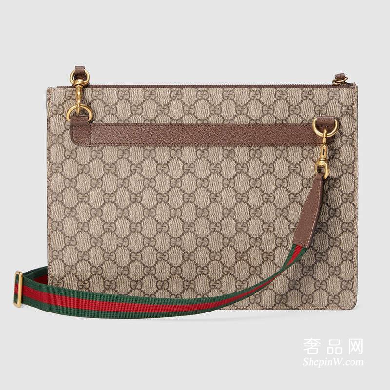 Gucci Courrier GG Supreme帆布邮差包 474083 K9GLT 8967