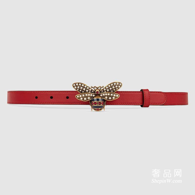 Gucci腰带玛格丽特皇后真皮皮带 476452 DYWNX 6481