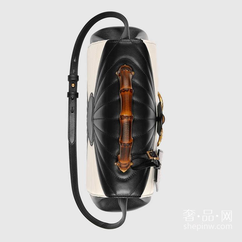 Gucci玛格丽特皇后绗缝真皮手提包 476531 D8GBT 8350 印“Loved”