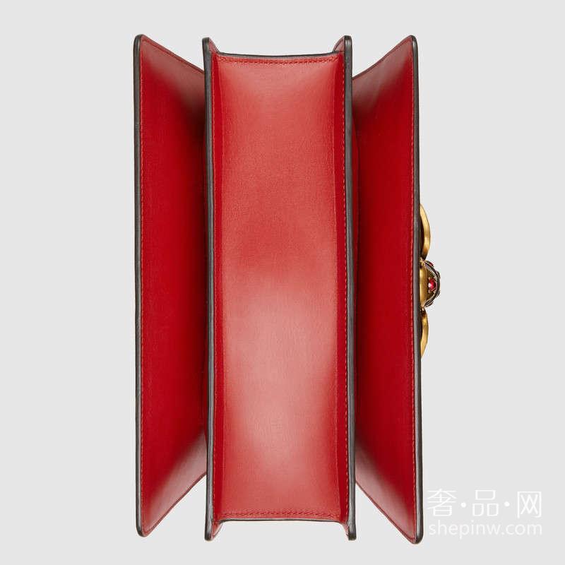 Gucci 玛格丽特皇后真皮手提包476541 DVUST 4198 “Blind for Love”