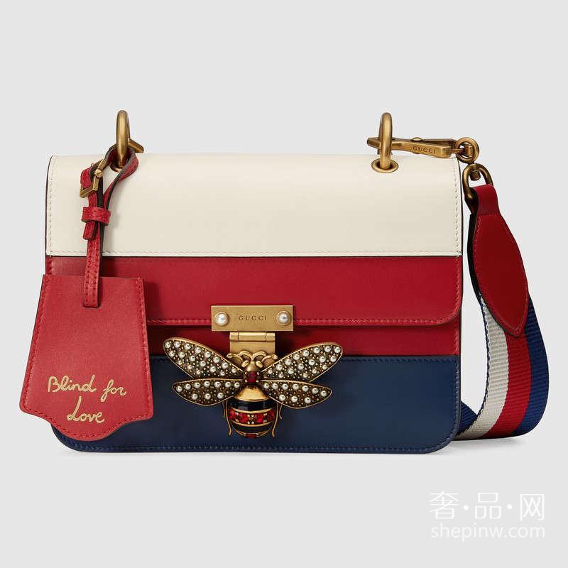 Gucci 玛格丽特皇后Blind for love 真皮手袋476542 DVUST 4199