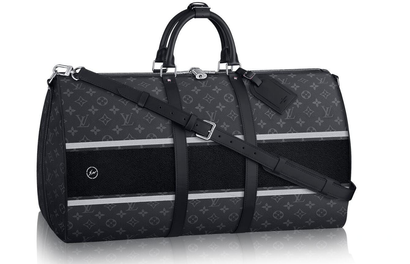 Louis Vuitton 2017秋冬男士KEEPALL 45 旅行袋配肩带M43413