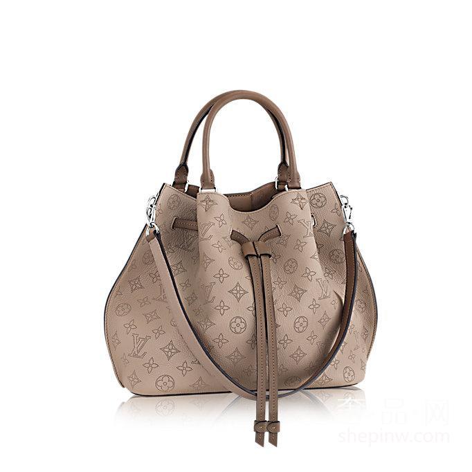 Louis Vuitton Mahina小牛皮Girolata 手袋 M54403 颜色Galet