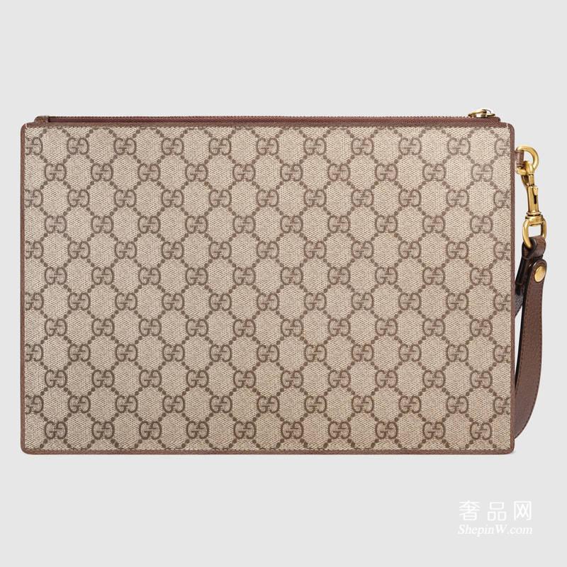 Gucci Courrier GG Supreme高级人造革手拿包 473915 K9GQT 8899