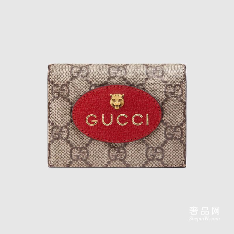 Gucci GG高级人造帆布卡片夹 476420 K8KUT 9778