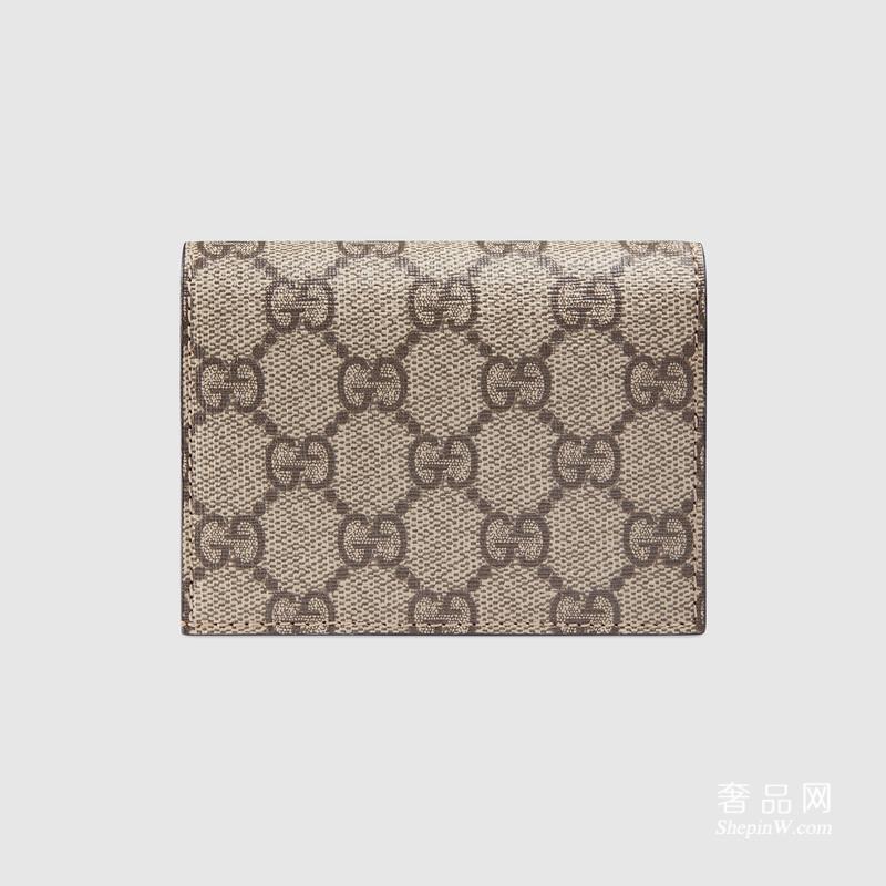 Gucci GG高级人造帆布卡片夹 476420 K8KUT 9778