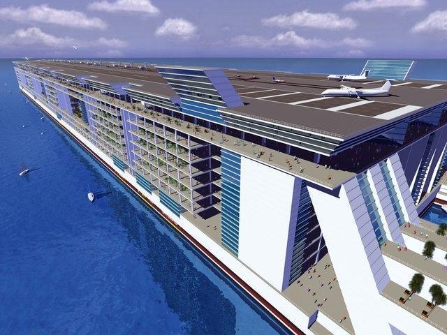 美国设计预计三年内建成世界最大海上漂浮城市(1)