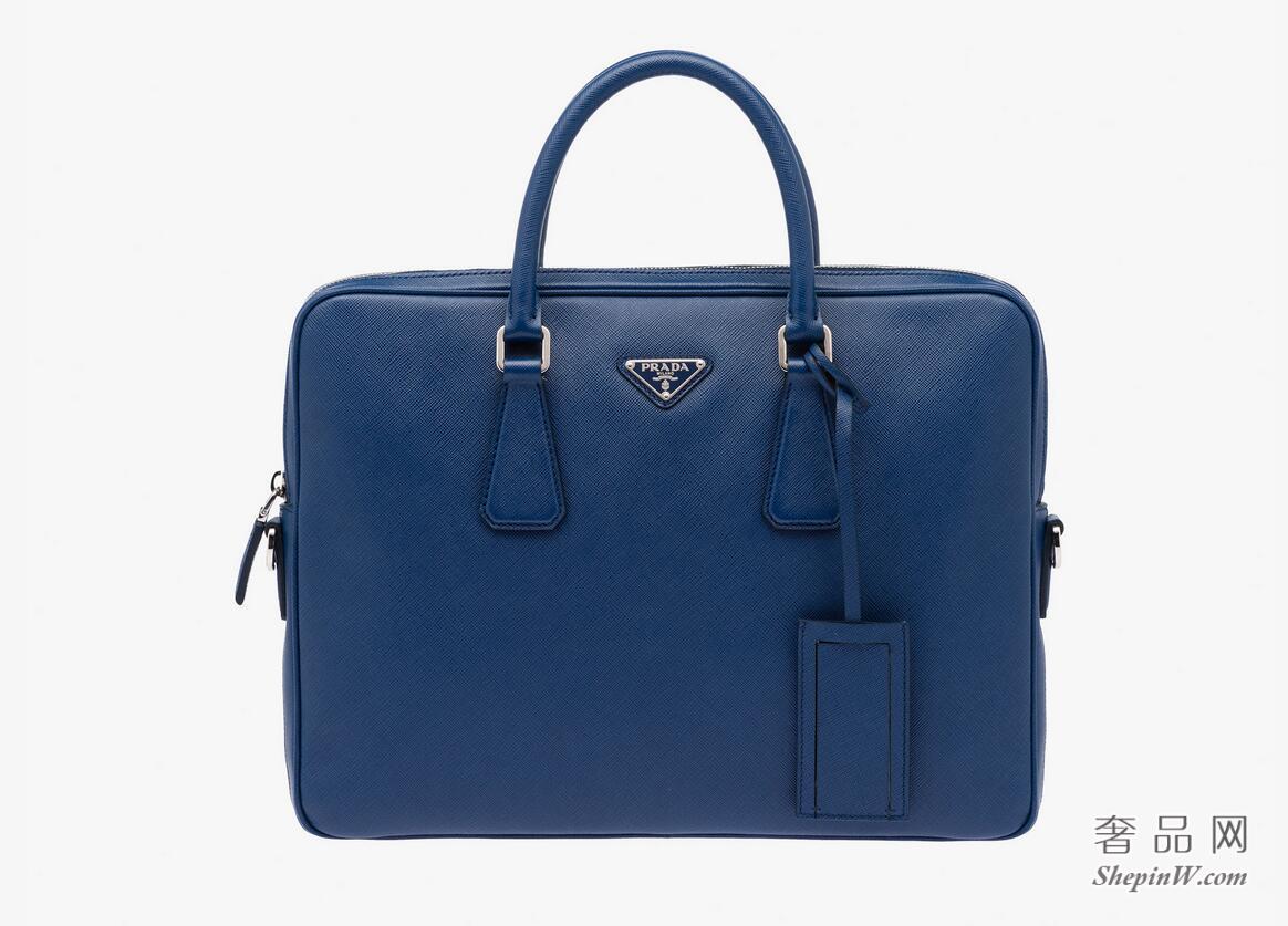 Prada Saffiano 皮革公文包2VE368_9Z2_F0016