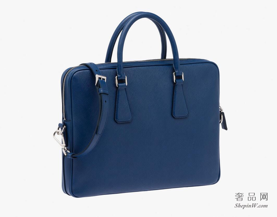 Prada Saffiano 皮革公文包2VE368_9Z2_F0016