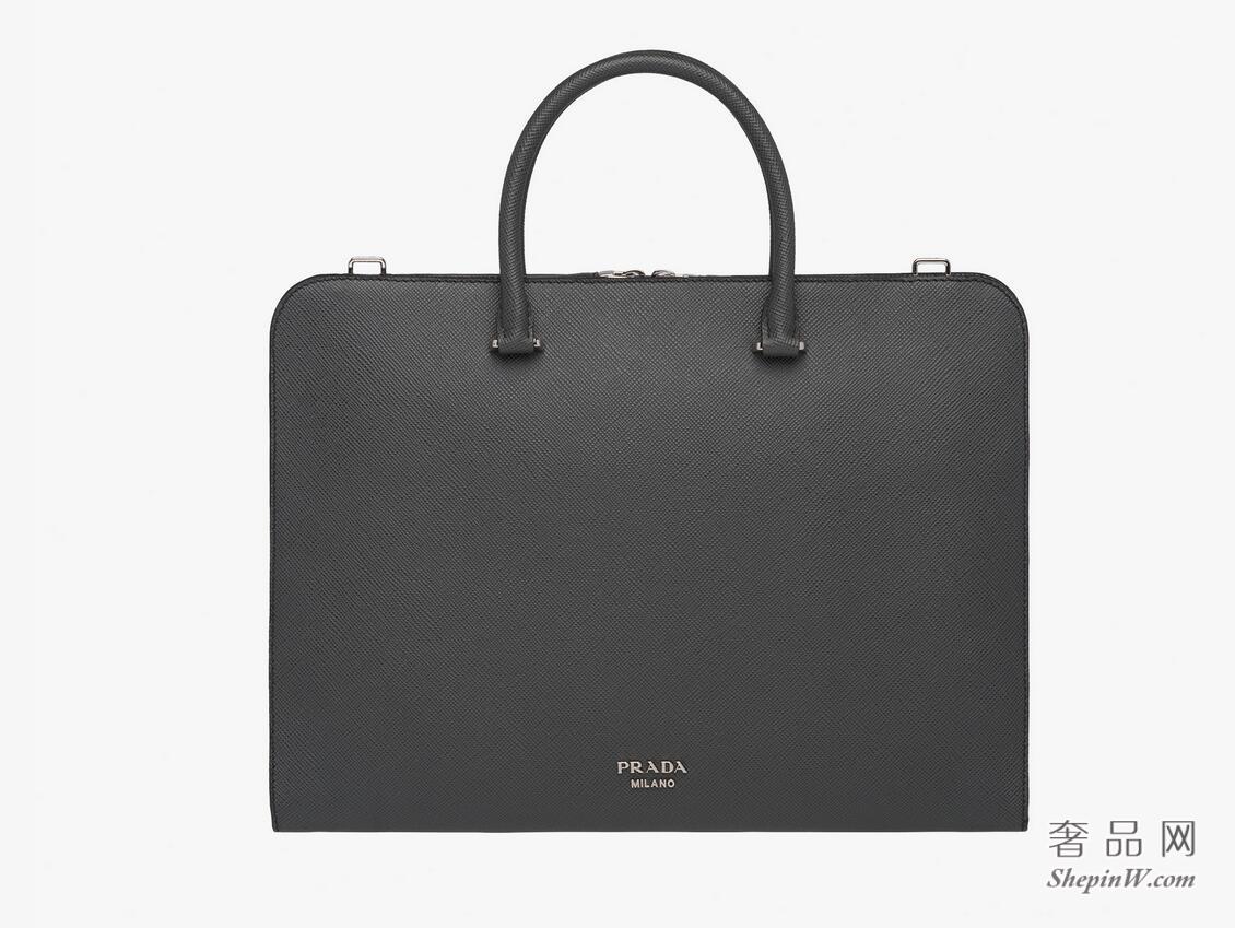 Prada Saffiano Cuir皮革公文包2VN006_2FAD_F0308