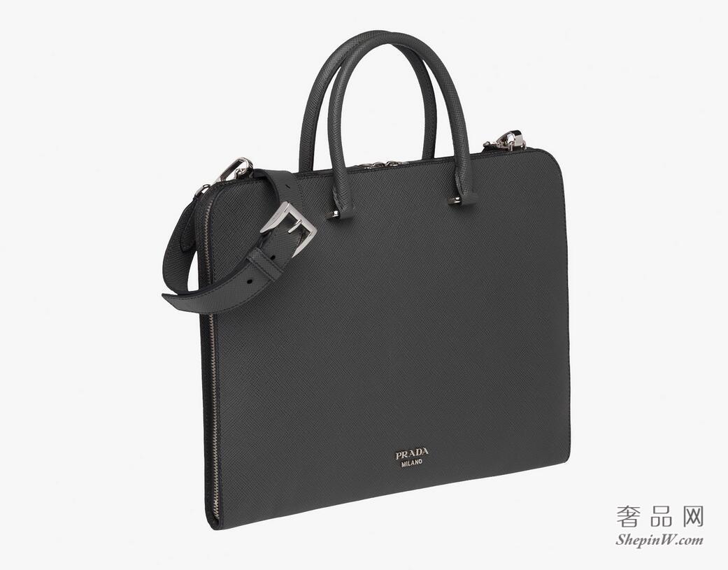 Prada Saffiano Cuir皮革公文包2VN006_2FAD_F0308