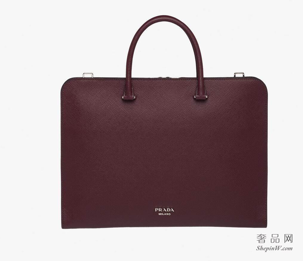 Prada Saffiano Cuir皮革公文包 2VN006_2FAD_F0403